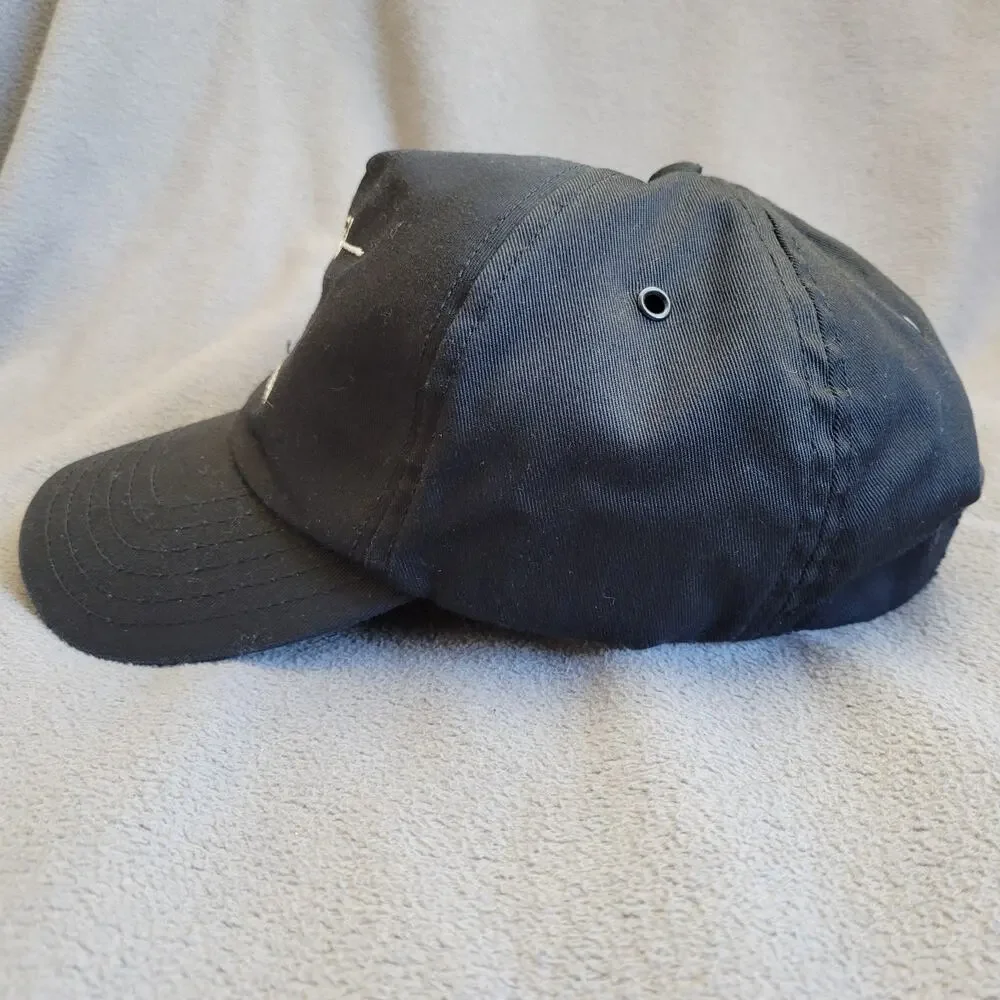 HARLEY DAVIDSON Hat Cap Black Sturgis SD Script Logo Adjustable Breathable Buckl